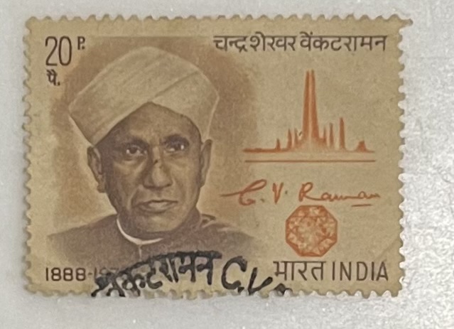CV Raman Stamp